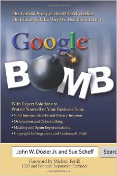 Media / News 5 A humorous illustration depicting a bomb with the word 'Google' on it, symbolizing the concept of a googlebomb.
