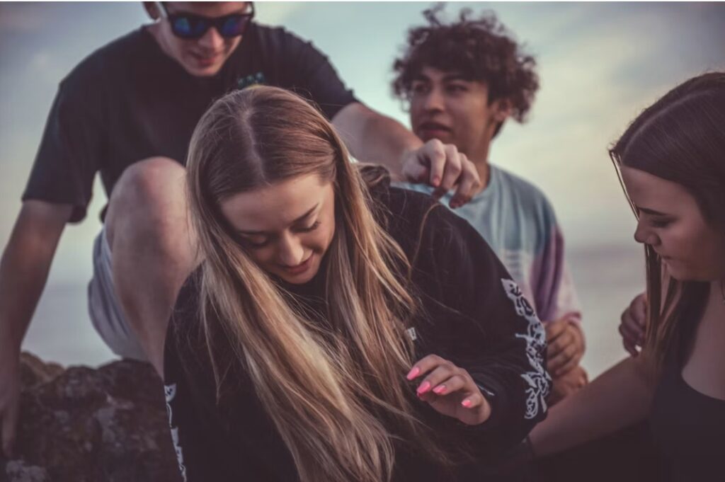 A serene landscape with a sunset, symbolizing hope and recovery options for teenagers.